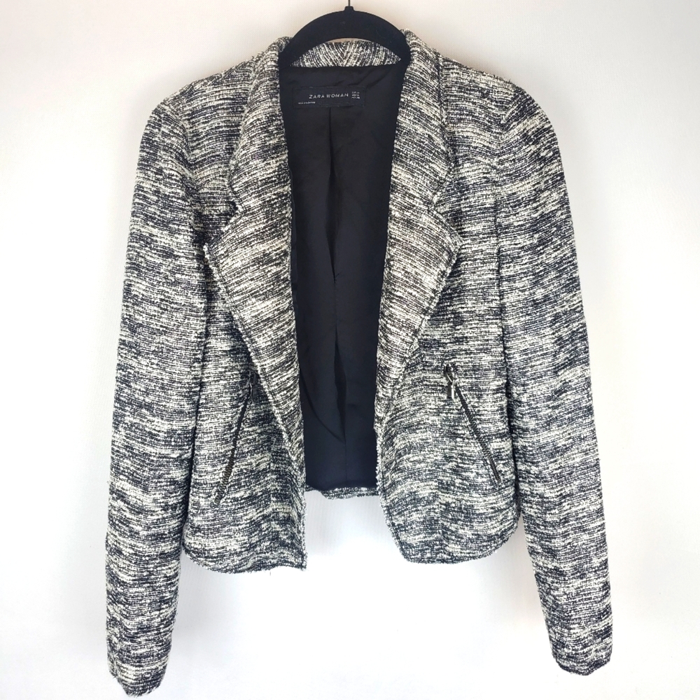 Zara Women Glitter Metallic Blazer Size M
